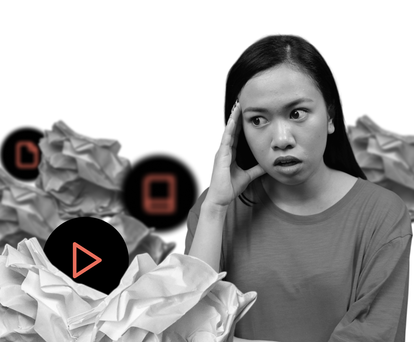 ติวเตอร์กำลังจัดการไฟล์และวิดีโอที่กระจัดกระจาย
